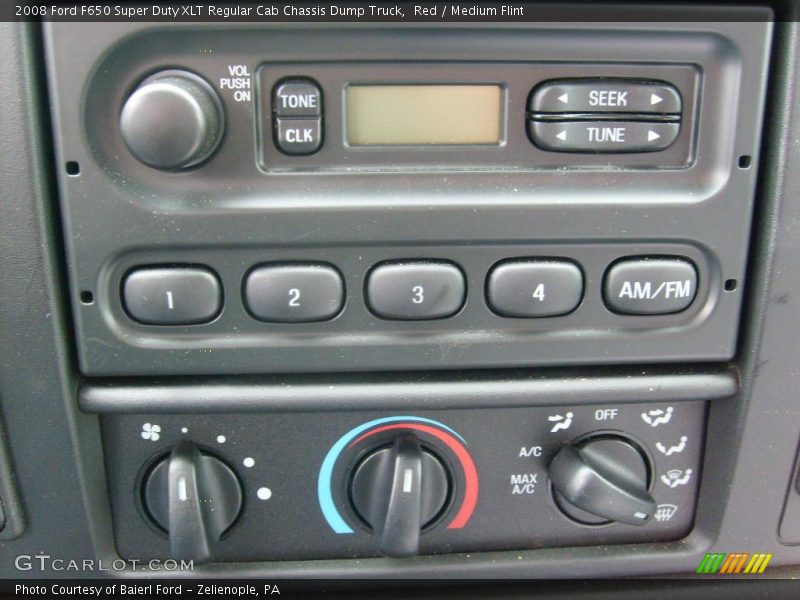 Red / Medium Flint 2008 Ford F650 Super Duty XLT Regular Cab Chassis Dump Truck