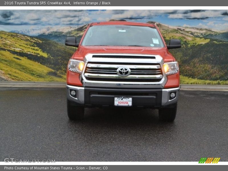Inferno Orange / Black 2016 Toyota Tundra SR5 CrewMax 4x4