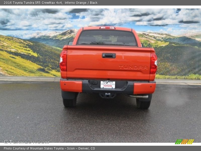 Inferno Orange / Black 2016 Toyota Tundra SR5 CrewMax 4x4