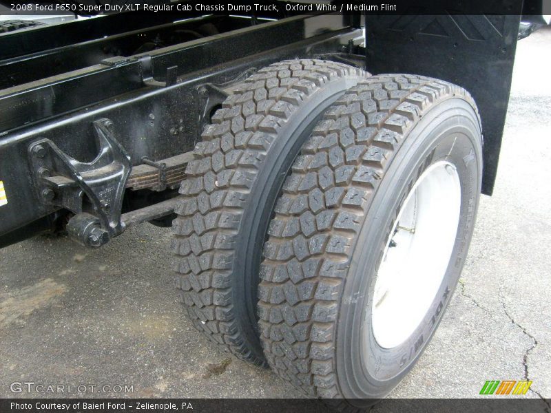 Oxford White / Medium Flint 2008 Ford F650 Super Duty XLT Regular Cab Chassis Dump Truck