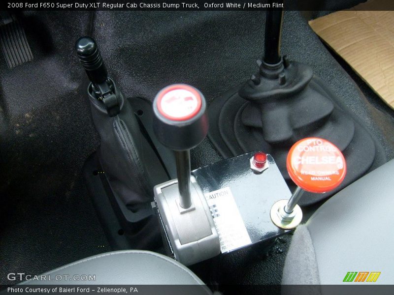 Oxford White / Medium Flint 2008 Ford F650 Super Duty XLT Regular Cab Chassis Dump Truck