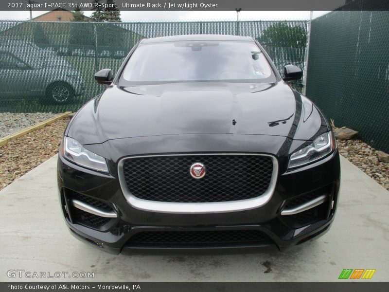 Ultimate Black / Jet w/Light Oyster 2017 Jaguar F-PACE 35t AWD R-Sport