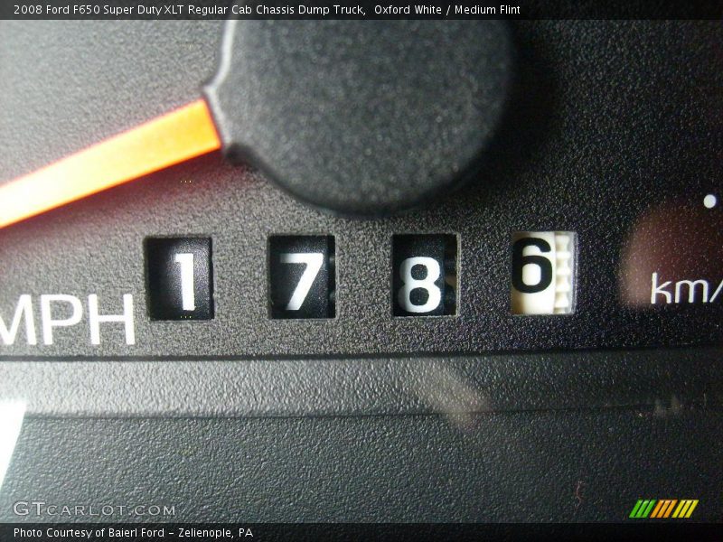 Oxford White / Medium Flint 2008 Ford F650 Super Duty XLT Regular Cab Chassis Dump Truck
