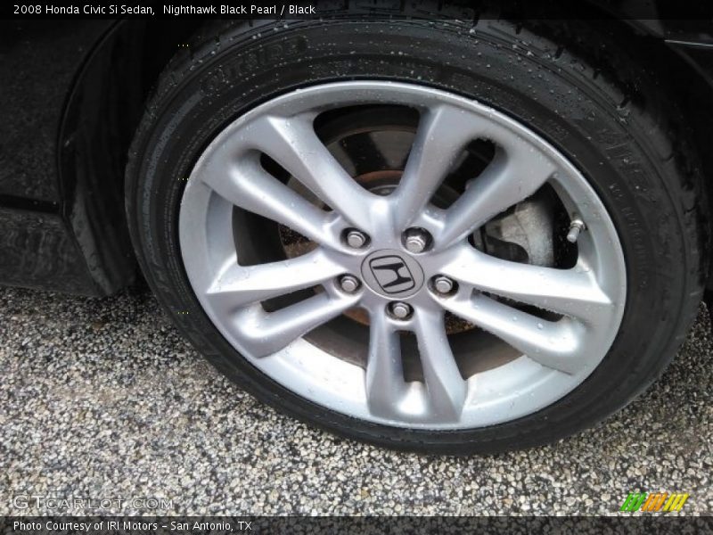 Nighthawk Black Pearl / Black 2008 Honda Civic Si Sedan