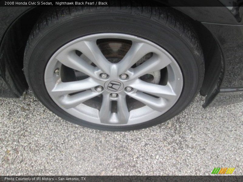 Nighthawk Black Pearl / Black 2008 Honda Civic Si Sedan