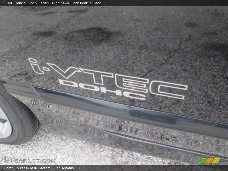 Nighthawk Black Pearl / Black 2008 Honda Civic Si Sedan
