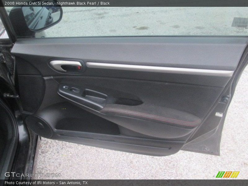 Nighthawk Black Pearl / Black 2008 Honda Civic Si Sedan