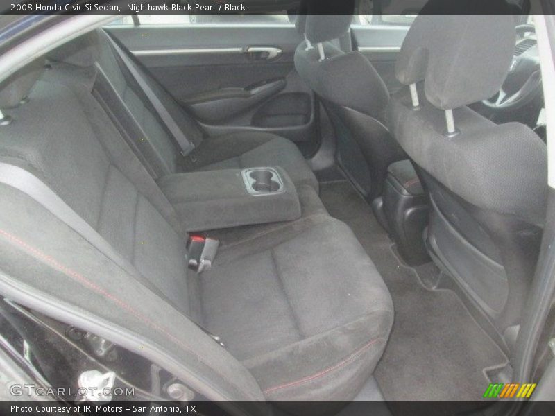 Nighthawk Black Pearl / Black 2008 Honda Civic Si Sedan
