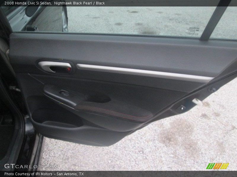 Nighthawk Black Pearl / Black 2008 Honda Civic Si Sedan