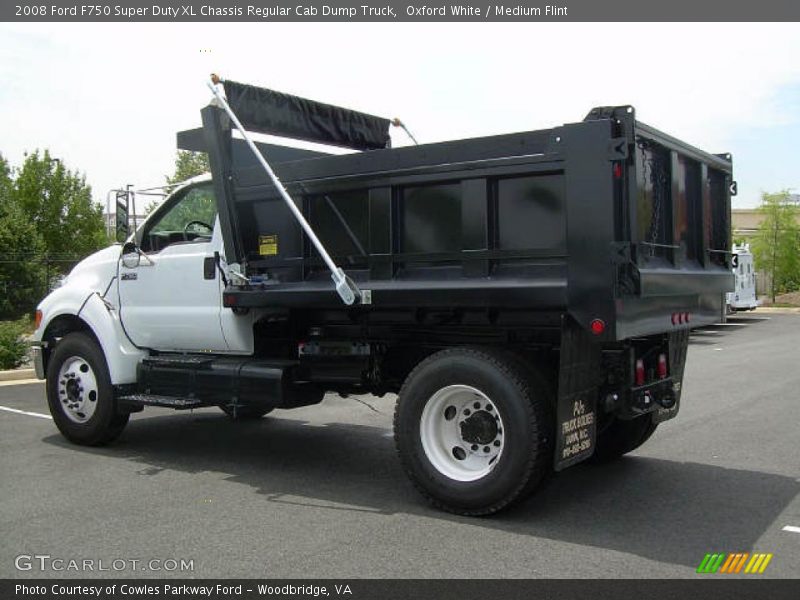 Oxford White / Medium Flint 2008 Ford F750 Super Duty XL Chassis Regular Cab Dump Truck
