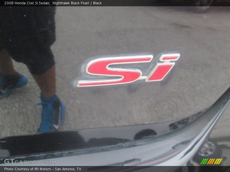 Nighthawk Black Pearl / Black 2008 Honda Civic Si Sedan
