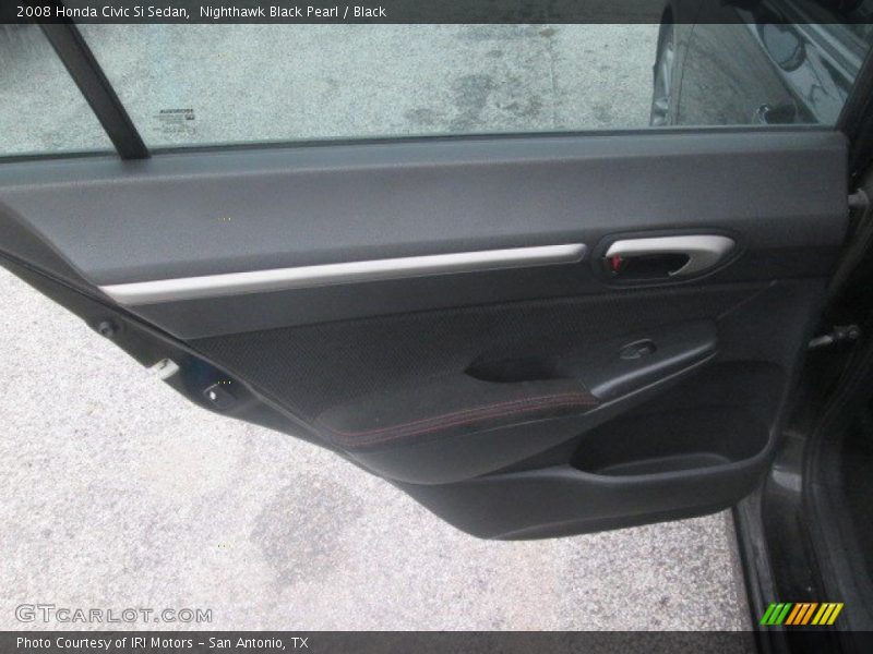Nighthawk Black Pearl / Black 2008 Honda Civic Si Sedan