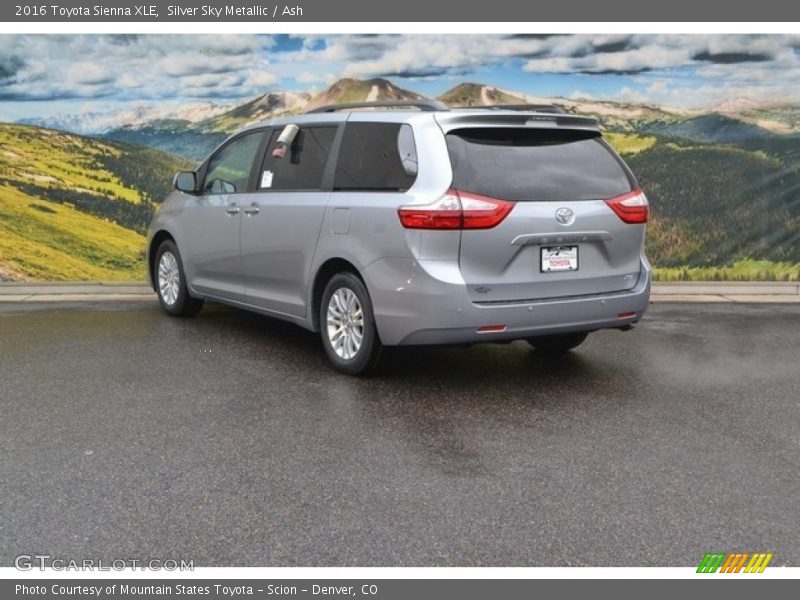 Silver Sky Metallic / Ash 2016 Toyota Sienna XLE