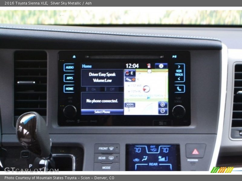 Silver Sky Metallic / Ash 2016 Toyota Sienna XLE
