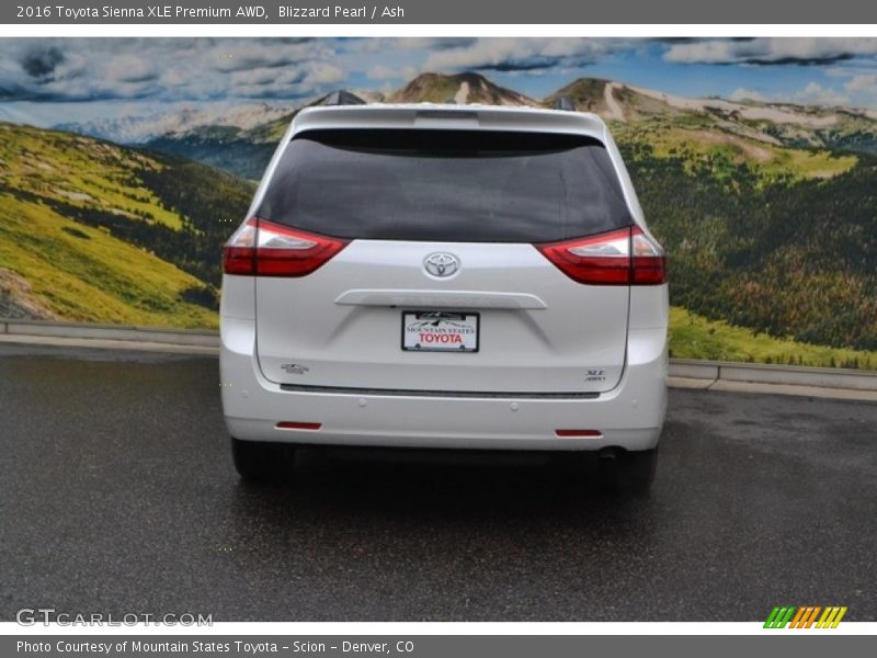 Blizzard Pearl / Ash 2016 Toyota Sienna XLE Premium AWD