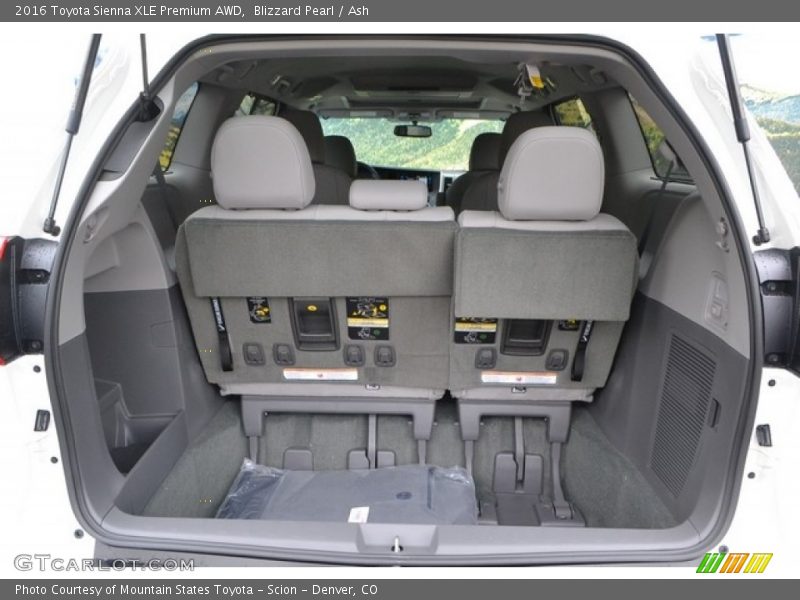 Blizzard Pearl / Ash 2016 Toyota Sienna XLE Premium AWD