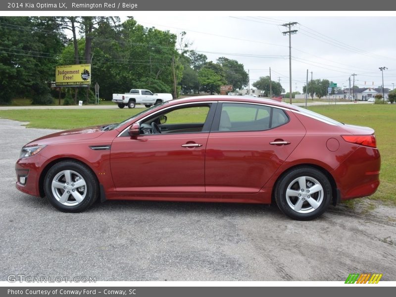 Remington Red / Beige 2014 Kia Optima LX