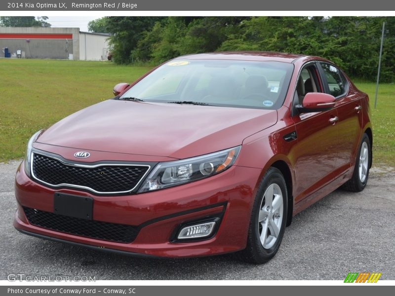 Remington Red / Beige 2014 Kia Optima LX