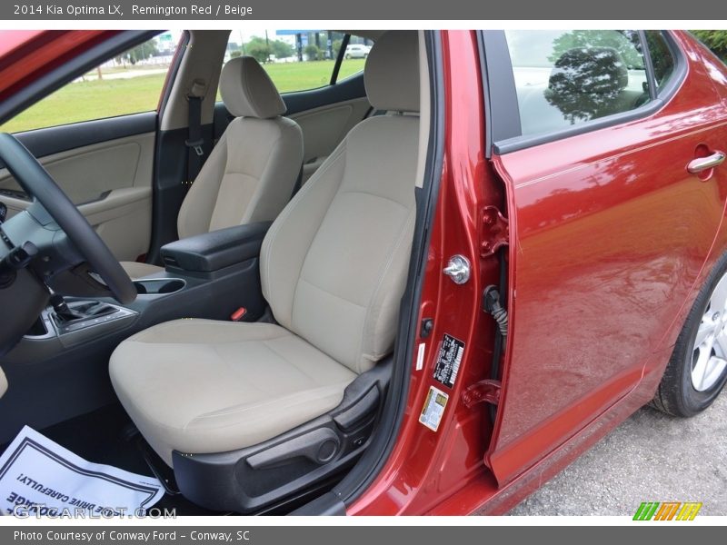 Remington Red / Beige 2014 Kia Optima LX