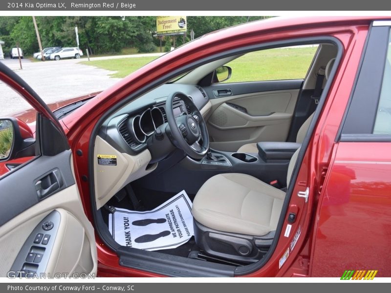 Remington Red / Beige 2014 Kia Optima LX