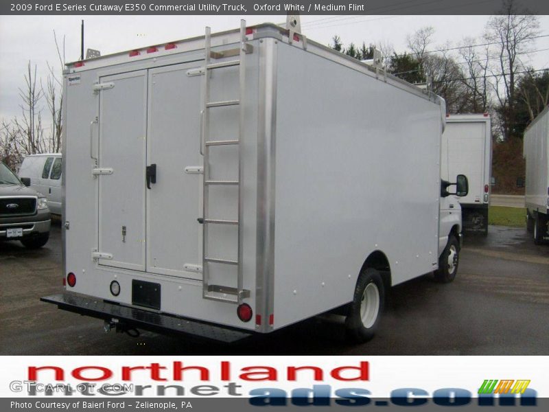 Oxford White / Medium Flint 2009 Ford E Series Cutaway E350 Commercial Utility Truck