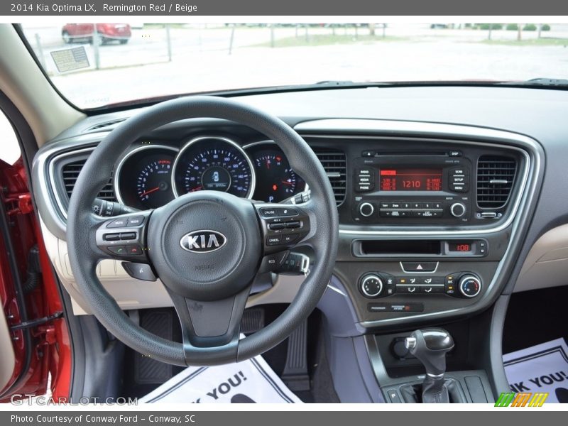 Remington Red / Beige 2014 Kia Optima LX