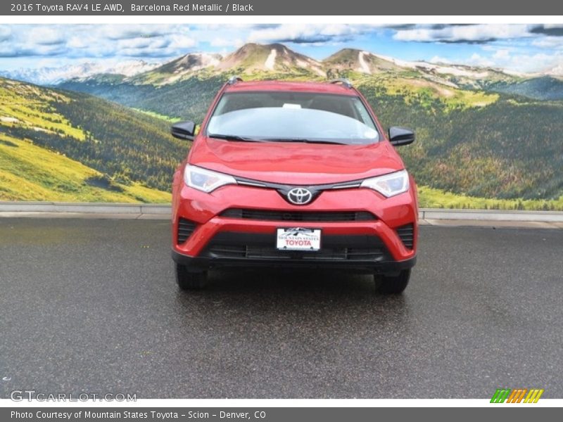 Barcelona Red Metallic / Black 2016 Toyota RAV4 LE AWD