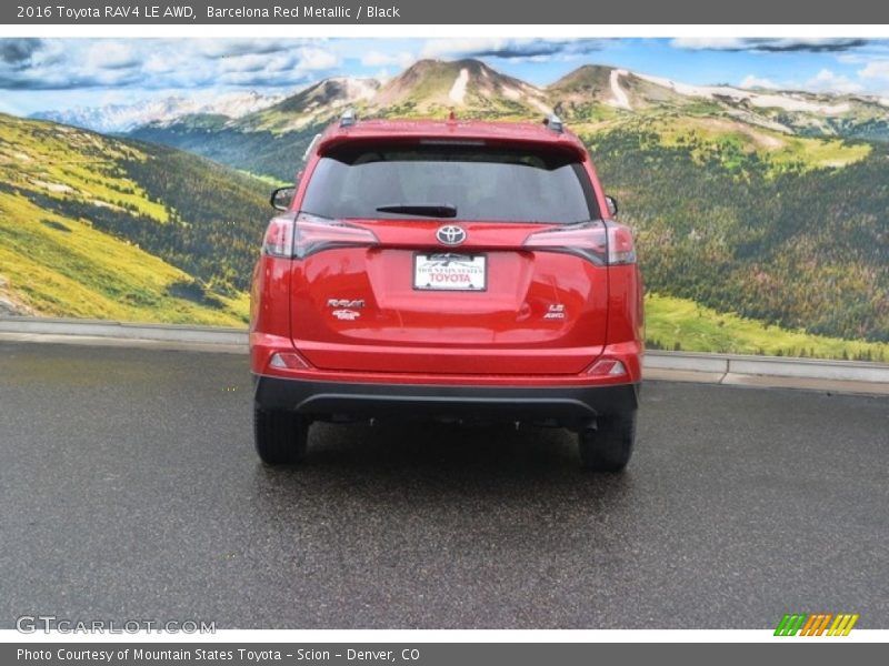 Barcelona Red Metallic / Black 2016 Toyota RAV4 LE AWD