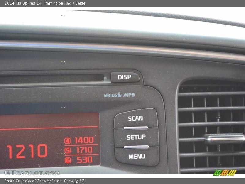 Remington Red / Beige 2014 Kia Optima LX