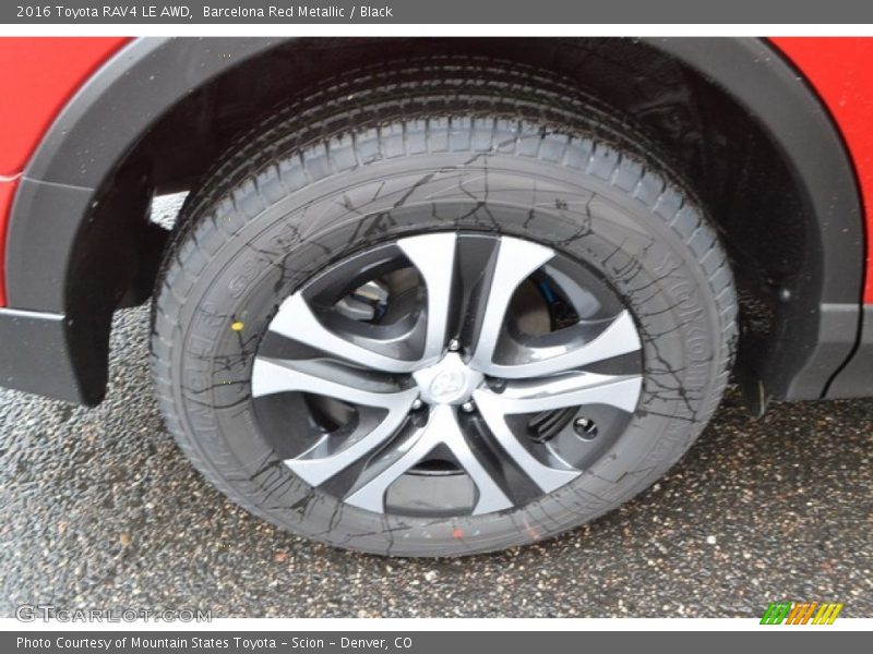 Barcelona Red Metallic / Black 2016 Toyota RAV4 LE AWD