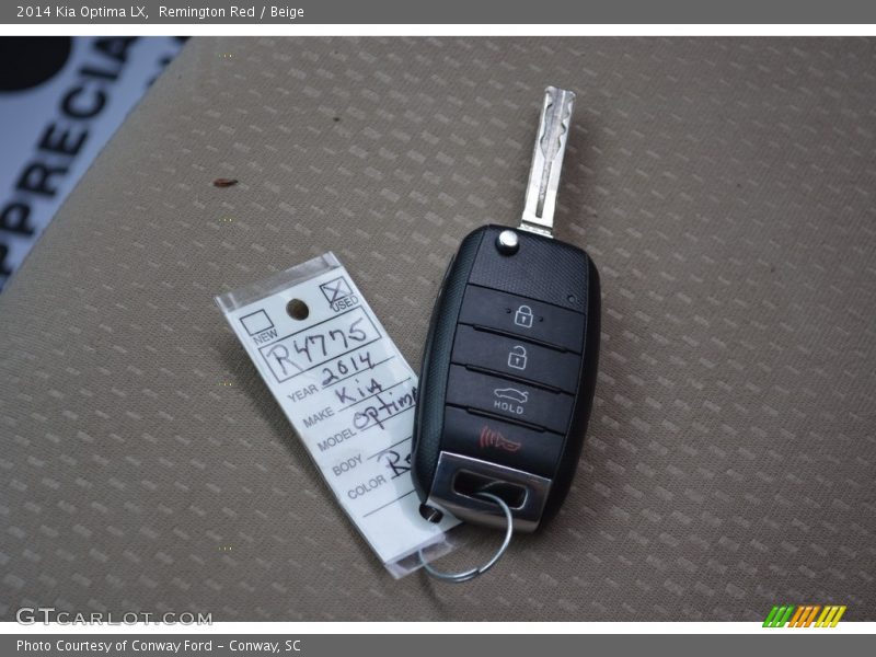 Remington Red / Beige 2014 Kia Optima LX