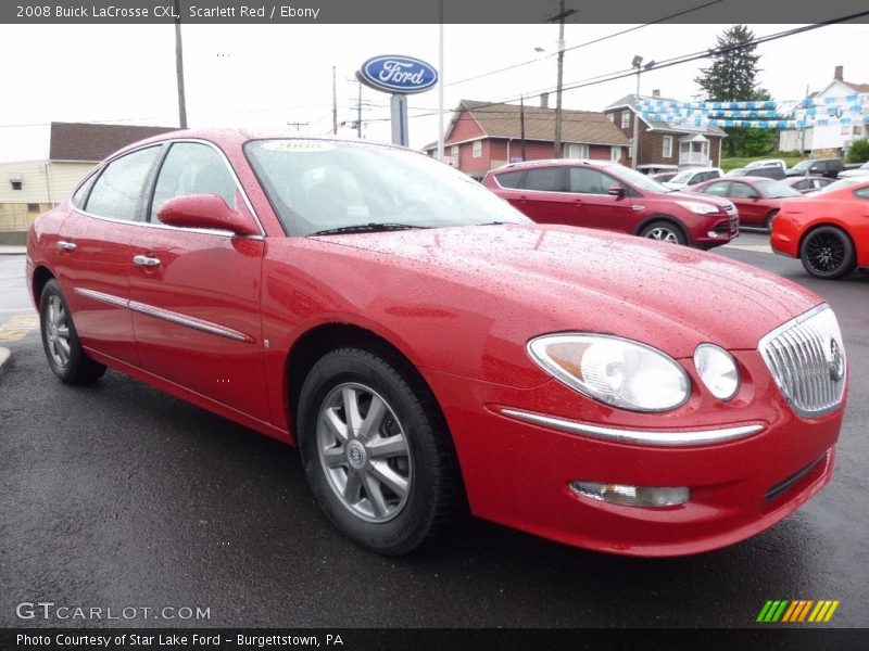 Scarlett Red / Ebony 2008 Buick LaCrosse CXL