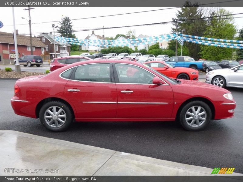 Scarlett Red / Ebony 2008 Buick LaCrosse CXL