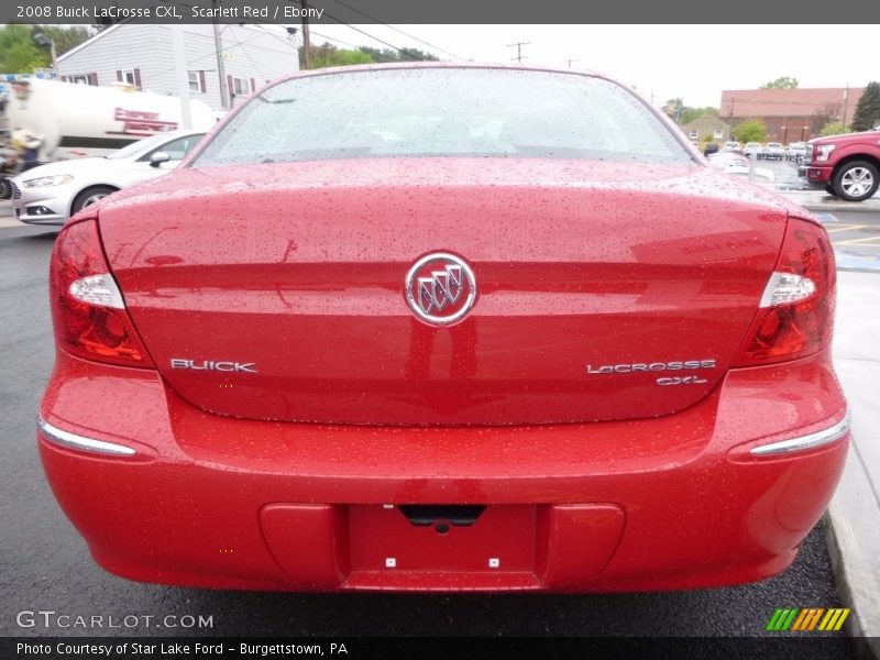 Scarlett Red / Ebony 2008 Buick LaCrosse CXL