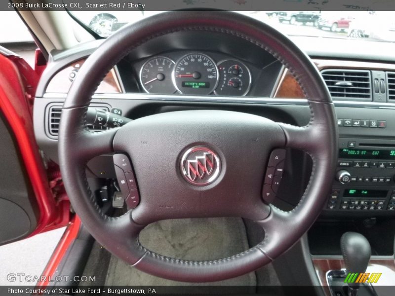 Scarlett Red / Ebony 2008 Buick LaCrosse CXL
