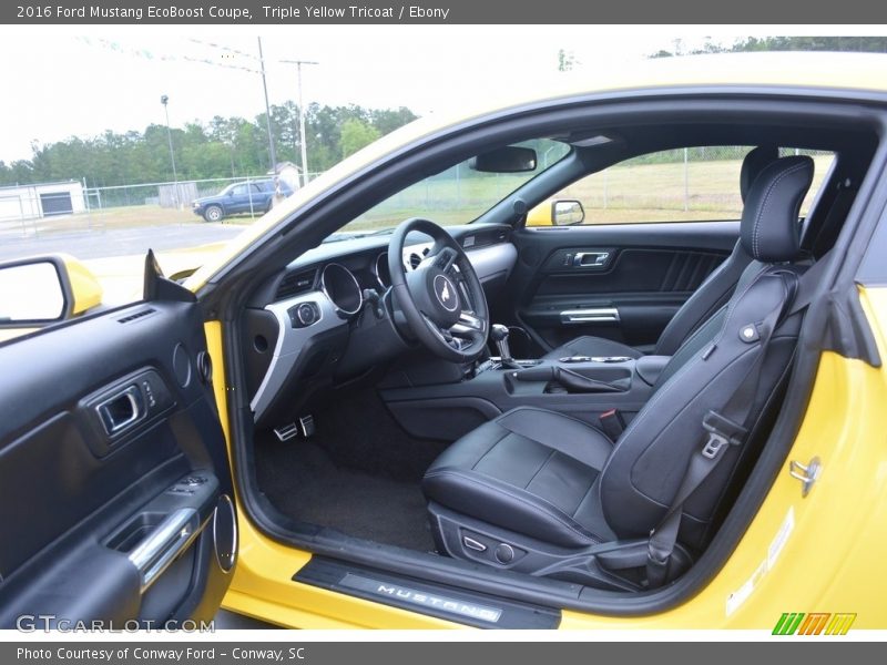  2016 Mustang EcoBoost Coupe Ebony Interior