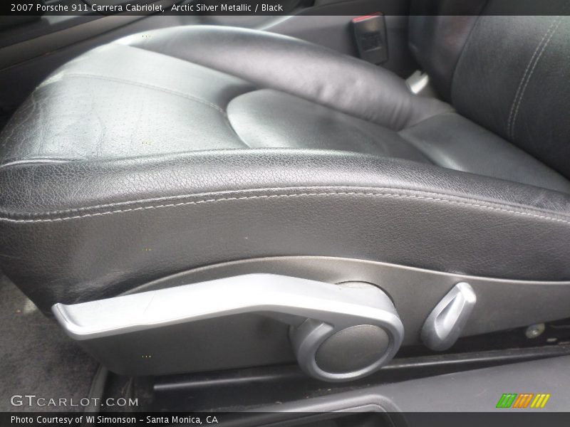 Arctic Silver Metallic / Black 2007 Porsche 911 Carrera Cabriolet