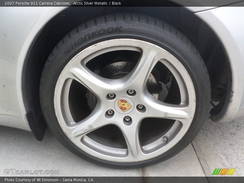 Arctic Silver Metallic / Black 2007 Porsche 911 Carrera Cabriolet
