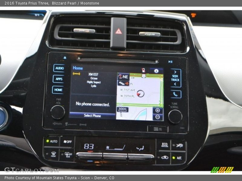 Blizzard Pearl / Moonstone 2016 Toyota Prius Three
