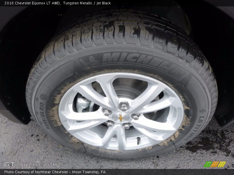Tungsten Metallic / Jet Black 2016 Chevrolet Equinox LT AWD