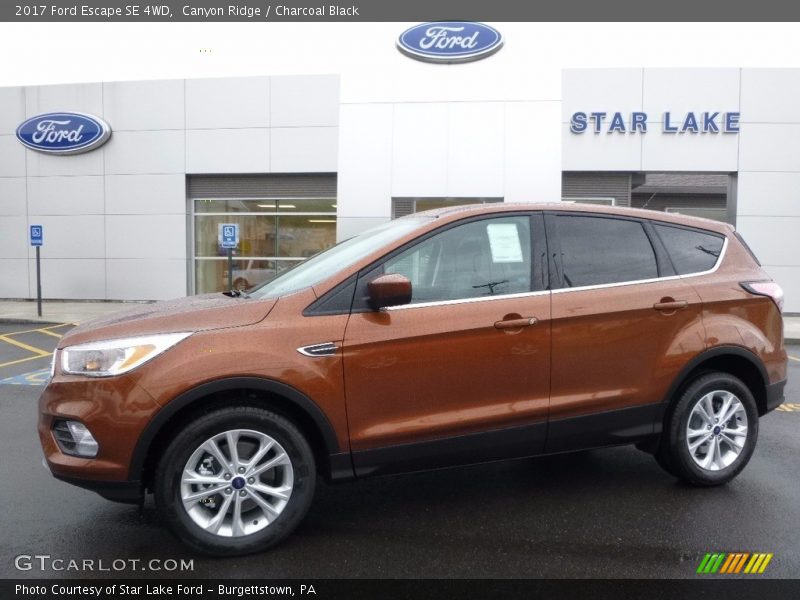 Canyon Ridge / Charcoal Black 2017 Ford Escape SE 4WD