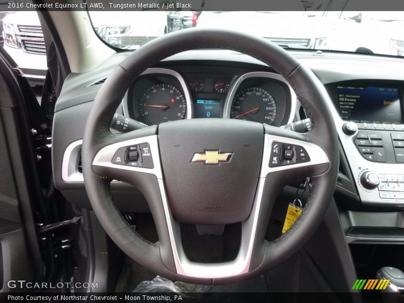 Tungsten Metallic / Jet Black 2016 Chevrolet Equinox LT AWD
