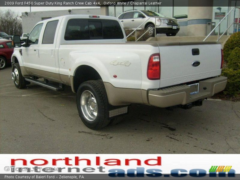 Oxford White / Chaparral Leather 2009 Ford F450 Super Duty King Ranch Crew Cab 4x4