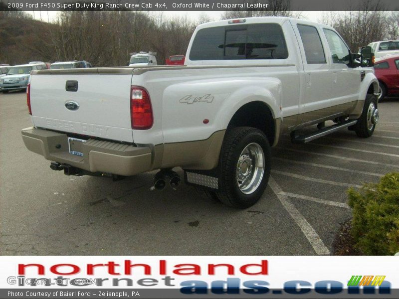 Oxford White / Chaparral Leather 2009 Ford F450 Super Duty King Ranch Crew Cab 4x4