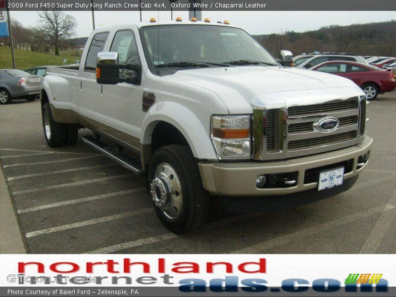 Oxford White / Chaparral Leather 2009 Ford F450 Super Duty King Ranch Crew Cab 4x4