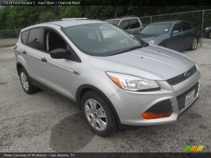Ingot Silver / Charcoal Black 2014 Ford Escape S