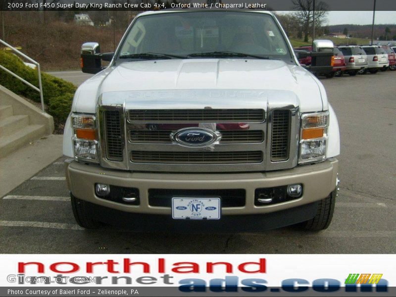 Oxford White / Chaparral Leather 2009 Ford F450 Super Duty King Ranch Crew Cab 4x4