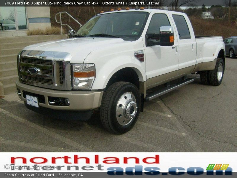 Oxford White / Chaparral Leather 2009 Ford F450 Super Duty King Ranch Crew Cab 4x4