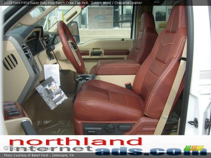 Oxford White / Chaparral Leather 2009 Ford F450 Super Duty King Ranch Crew Cab 4x4