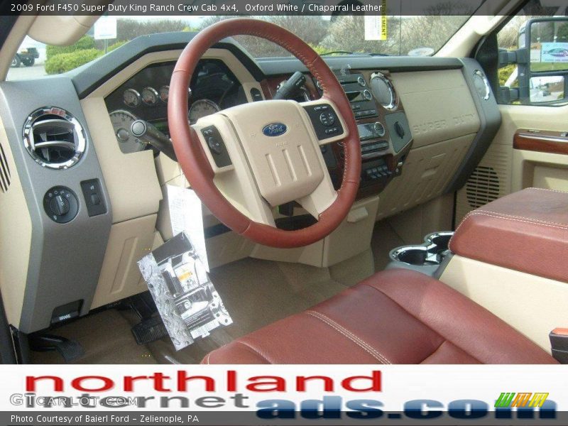 Oxford White / Chaparral Leather 2009 Ford F450 Super Duty King Ranch Crew Cab 4x4